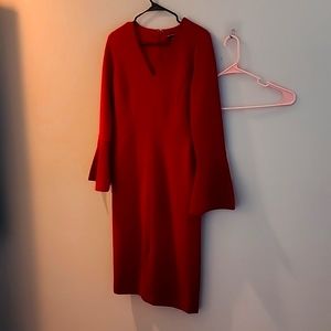 Maggy London, size 4 stretchy dark wine red, dress!